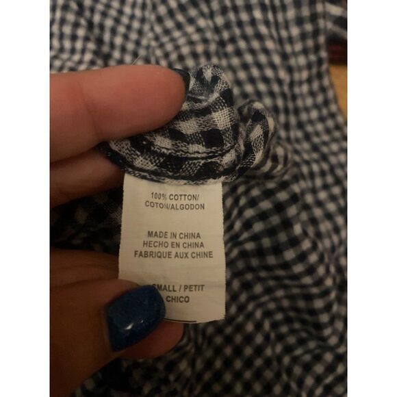 Rails, women's dark plaid long sleeve collared button down casual shirt size sm - Picture 8 of 9